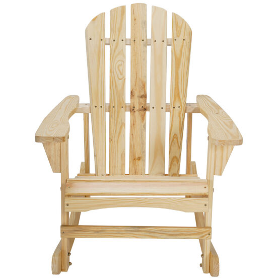 Adirondack Wooden Rocking Chair, NATURAL, hi-res image number null