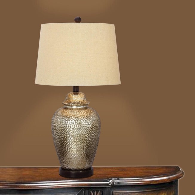 Oil Rubbed Bronze Glass & Metal 27 1/2 inches Table Lamp, , on-hover image number 1