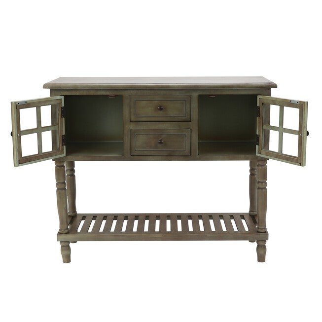 Antique Grey Buffet Console , , on-hover image number null