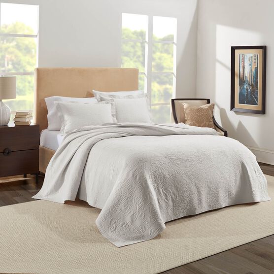 Raphaela European Matelassé Coverlet Set, SOFT GRAY, hi-res image number null