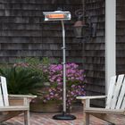 Stainless Steel Telescoping Offset Pole Mounted Infrared Patio Heater, , alternate image number null