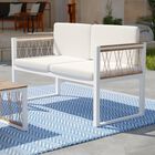 Wallmond Cushioned Outdoor Loveseat Settee, NATURAL, hi-res image number null