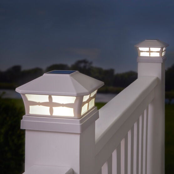 Lattice Design Post Cap, WHITE, hi-res image number null