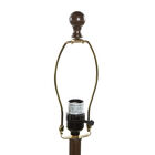Set Of 3 Brown Polystone Traditional Floor Lamp, , alternate image number null