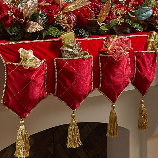 72 Mantel Scarf Indoor Christmas Decor Brylane Home