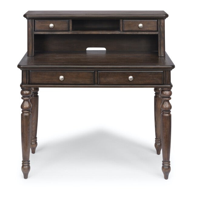 Southport Brown Student Desk & Hutch, DARK BROWN, hi-res image number 0