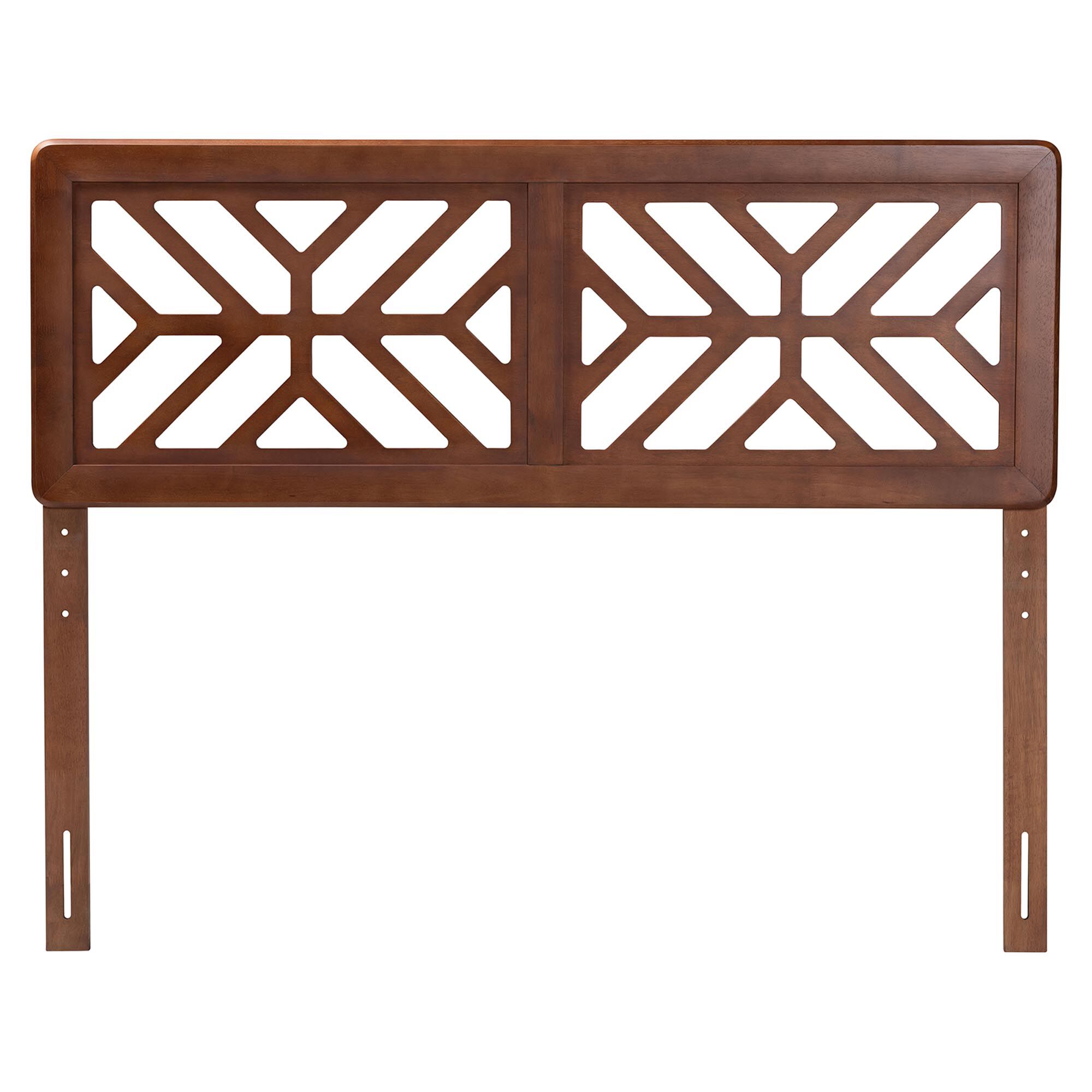 Kalare Wood Headboard with Geometric Cutout Design, Full, BROWN, alternate image number 2