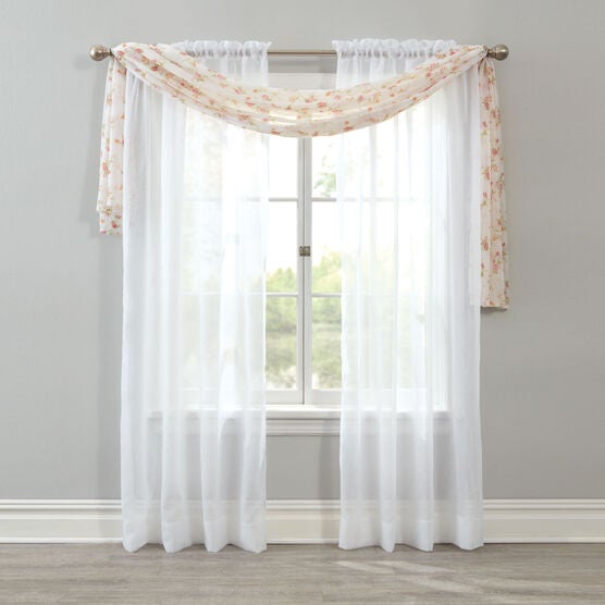 BH Studio Crushed Voile Scarf Valance, BH Studio Crushed Voile Scarf Valance,