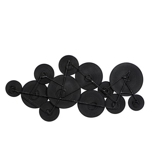 Cosmoliving By Cosmopolitan Black Metal Wall Decor, , alternate image number null