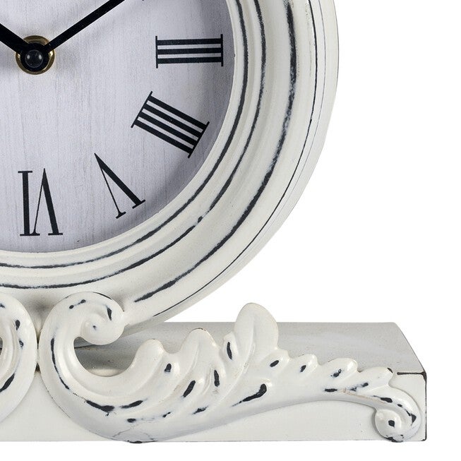 George Antique Metal Table Top Clock, , alternate image number null