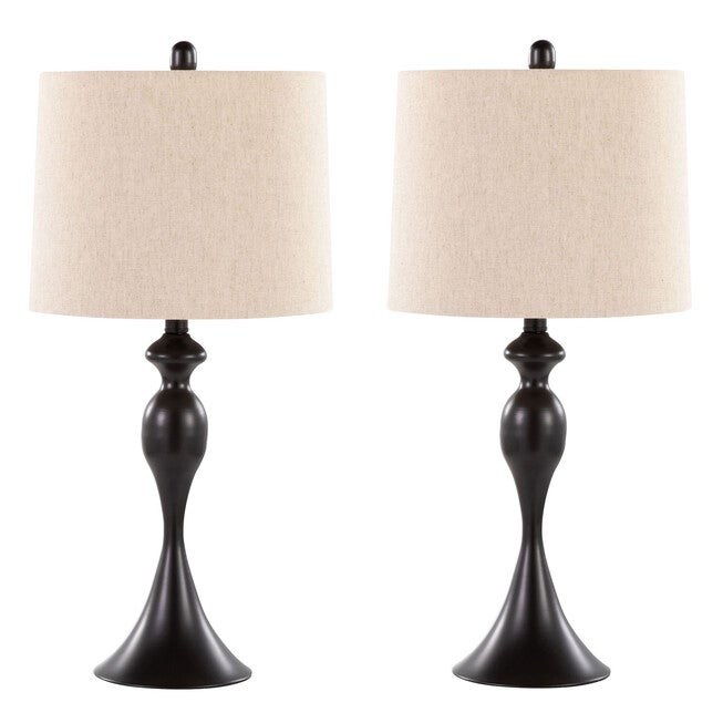 Ashland 27 inches Metal Table Lamp - Set Of 2, , on-hover image number null
