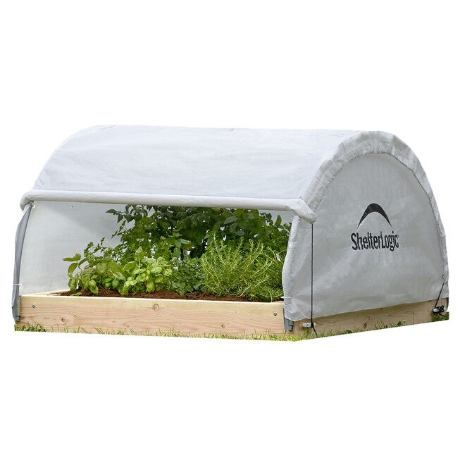 GrowIT Backyard Raised Bed Round 4 x 4 ft. Greenhouse, CLEAR, hi-res image number 0