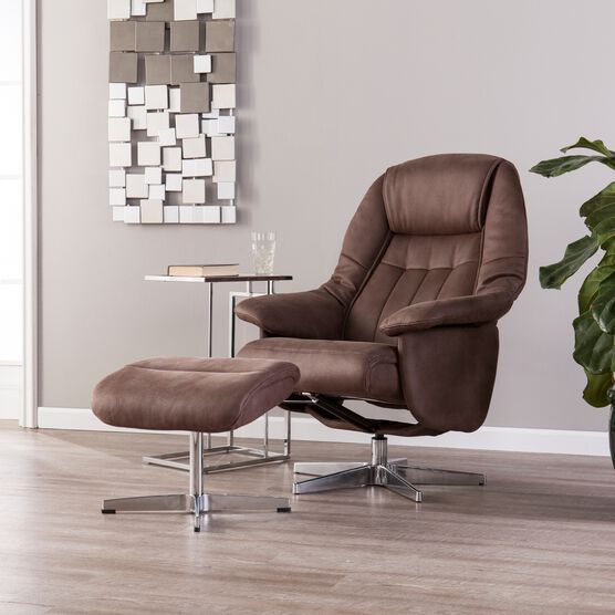 Bridger Reclining Chair and Ottoman, MOCHA, hi-res image number null