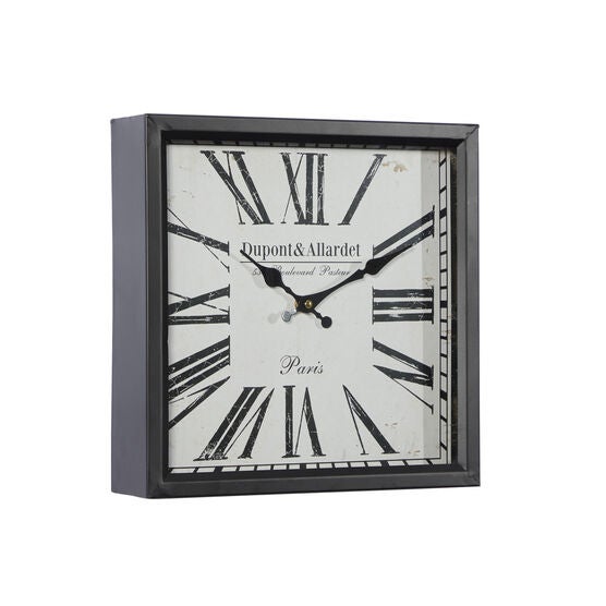 Black Industrial Metal Wall Clock, , alternate image number null