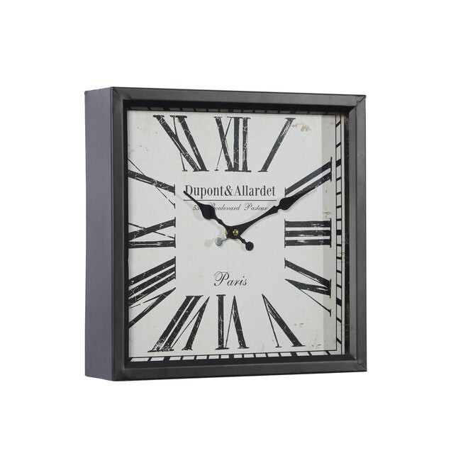Black Industrial Metal Wall Clock, , alternate image number 4