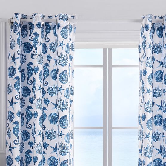 Pebble Beach Window Curtain Panel Pair, , alternate image number null