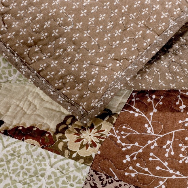 Stella Quilted Patchwork Throw Blanket, , alternate image number null