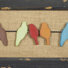 Multi Colored Wood Eclectic Birds Wall Decor, , alternate image number 5