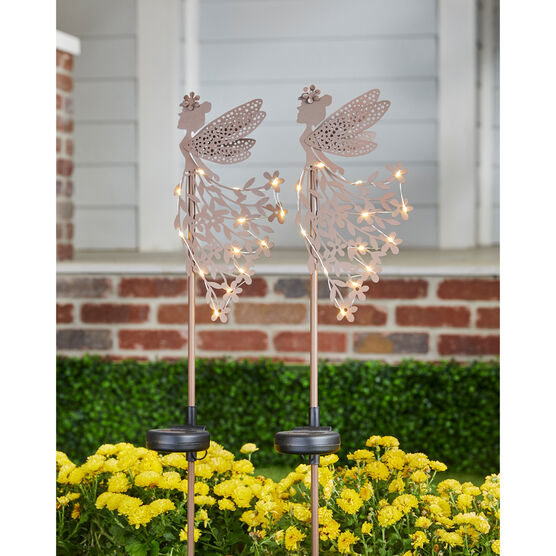 Fairy Solar Garden Stake, METAL, hi-res image number null