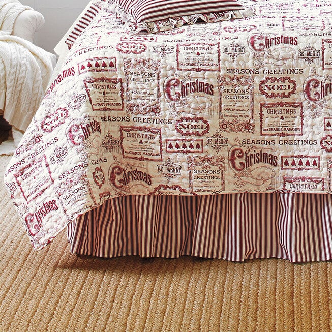 Vintage Christmas Bedskirt, , alternate image number null