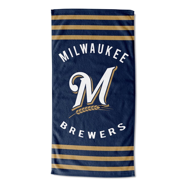 Brewers Stripes Beach Towel, MULTI, hi-res image number null
