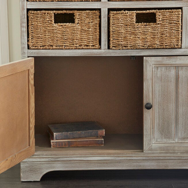 Brown Traditional Wood Storage Unit, 35 x 38, , alternate image number null