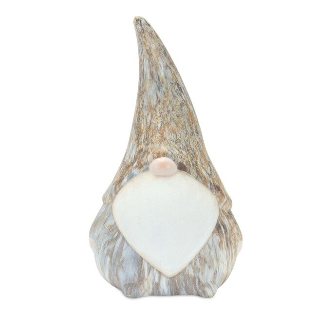 Gnome (Set of 2) 10.5 inchesH, 11 inchesH Terra Cotta, GREY/WHITE/BLUE, alternate image number null