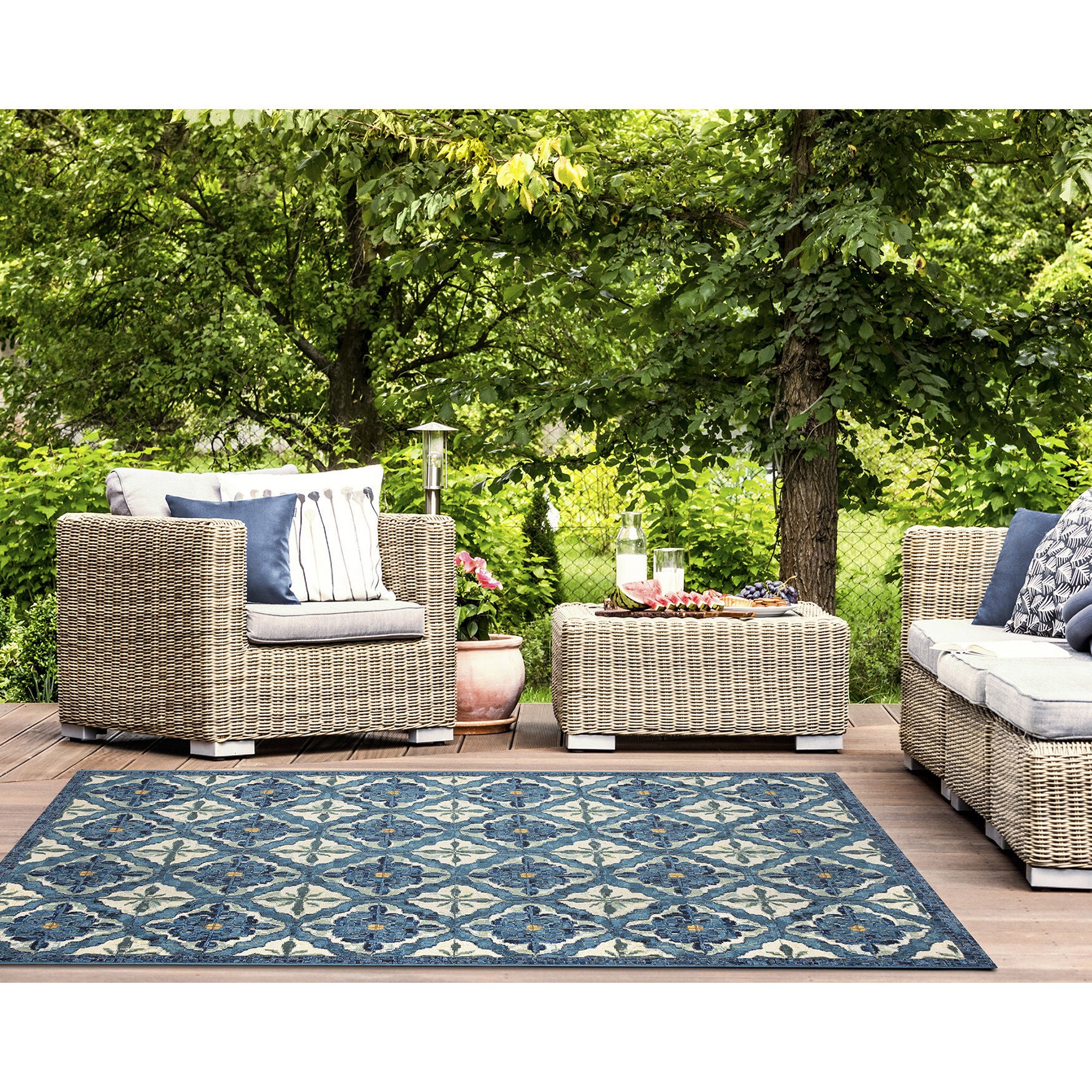 Marina Madrid Indoor/Outdoor Area Rug Ocean, , alternate image number 5