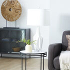 White Polystone Coastal Accent Lamp, , alternate image number null