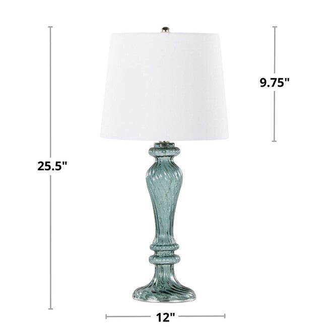 Windsor 25 inches Glass Table Lamp - Set Of 2, , alternate image number null
