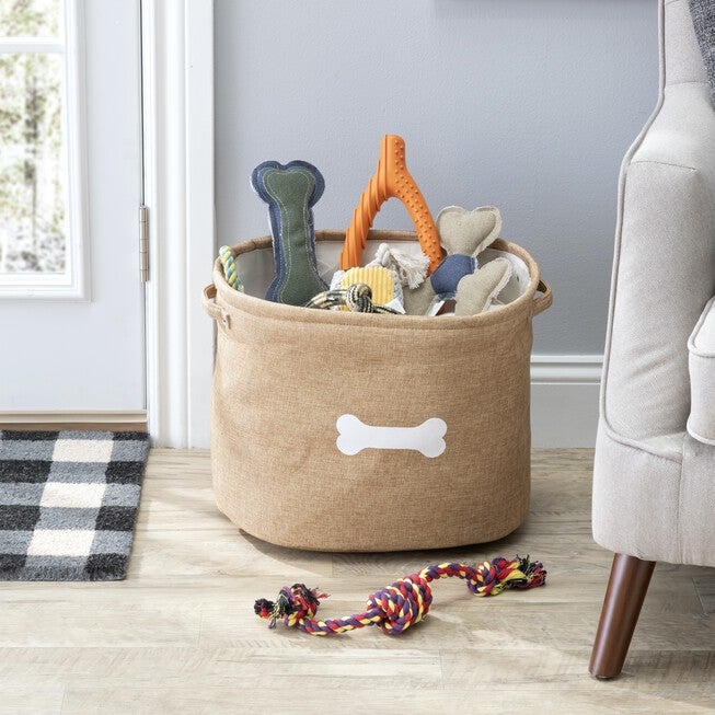 Capri Tan Toy Pet Dog Cat Basket, , on-hover image number null