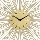 Gold Metal Contemporary Wall Clock, , alternate image number null