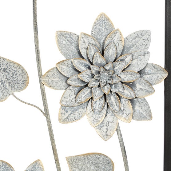 Set Of 2 Grey Metal Contemporary Wall Decor, , alternate image number null