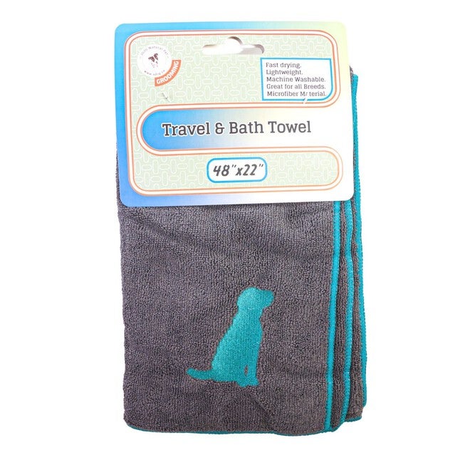 Quick Drying Microfiber Dog Bath Towel, , on-hover image number 1