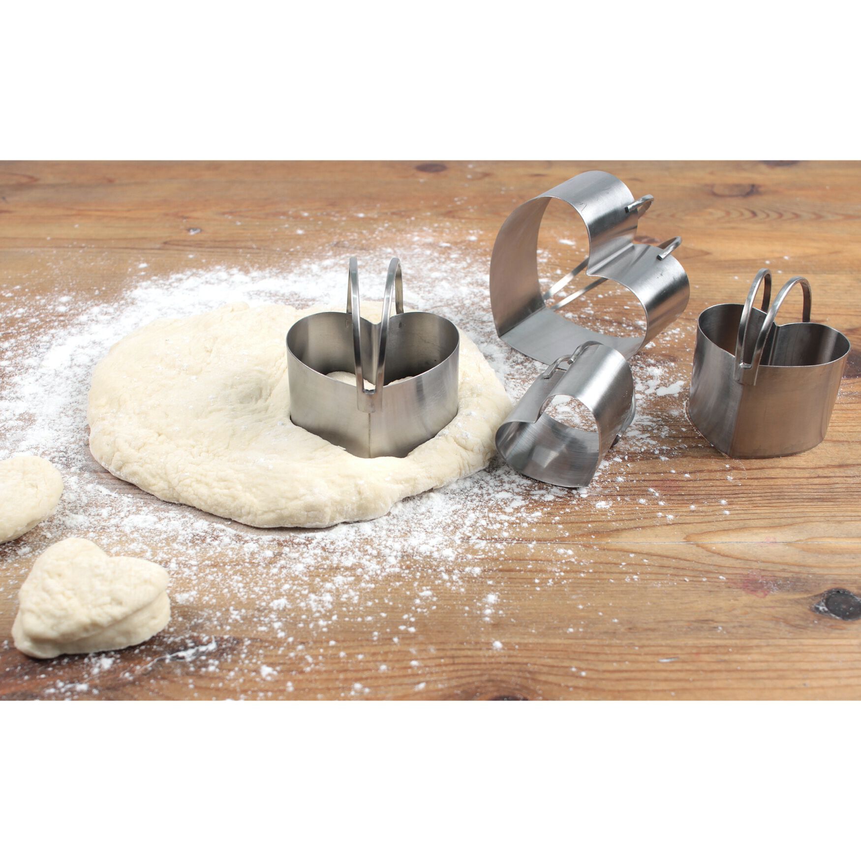 Heart Stainless Steel Biscuit Cutters, Set 4, , alternate image number 4