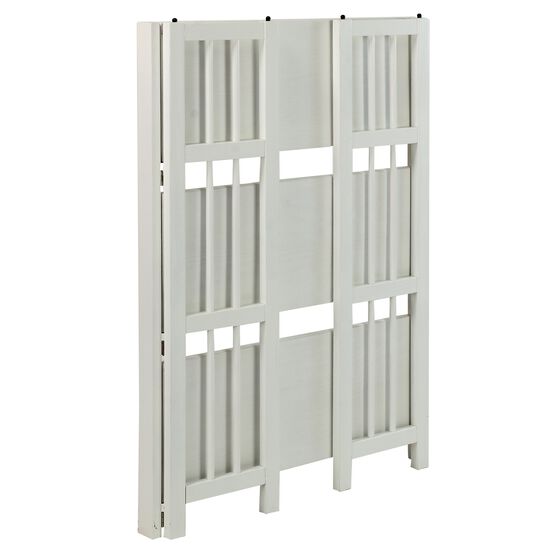 3-Shelf Folding Stackable Bookcase 27.5" Wide-White, , alternate image number null