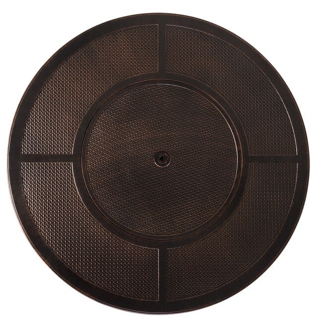 Walkers Round Hammered Aluminum LPG Fire Pit, , alternate image number 4