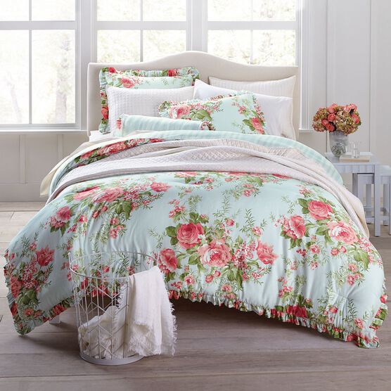 Brianna Cabbage Rose Comforter Collection Bedding Collections