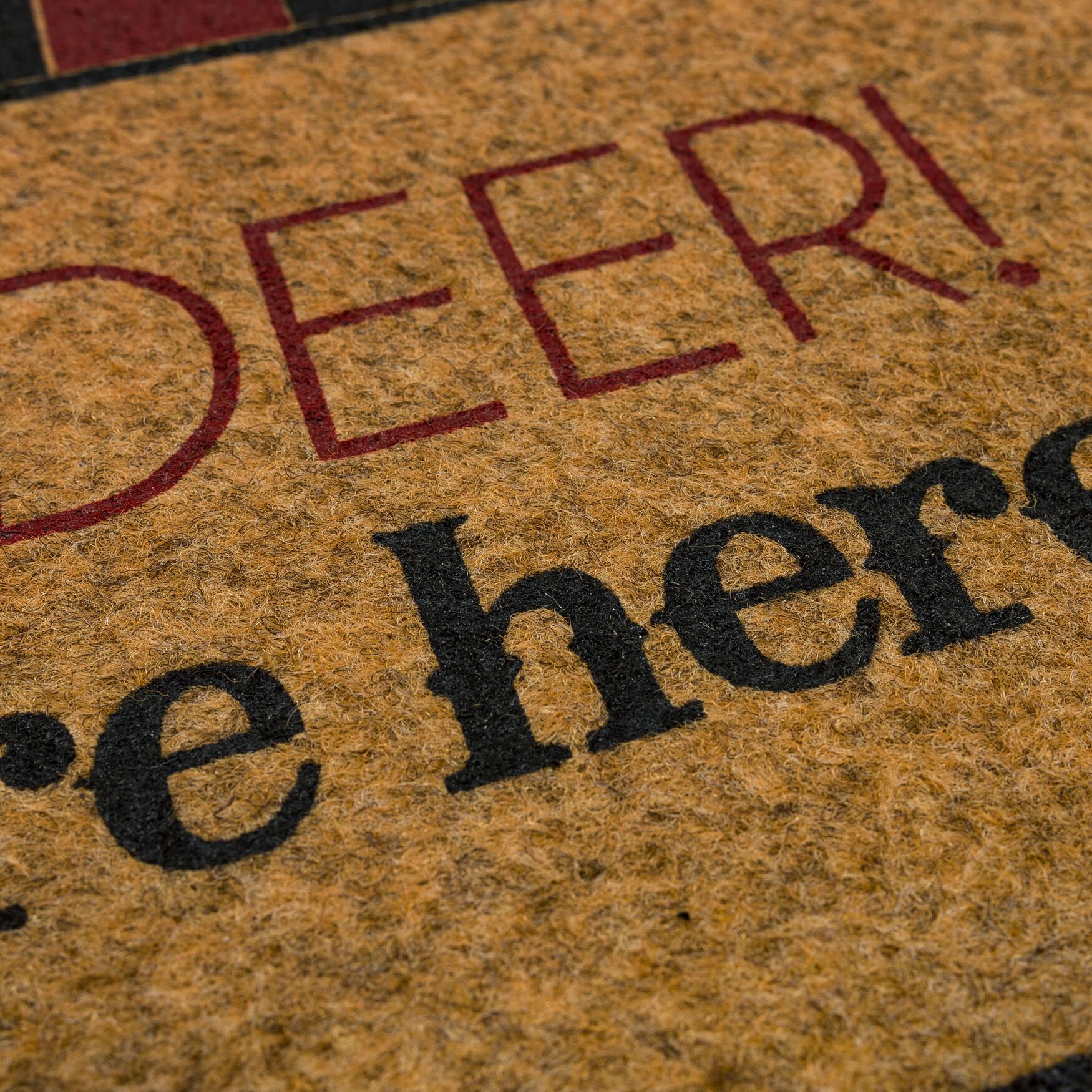 Oh Deer Antlers Door Mat, , alternate image number 2
