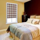 Cordless Plaid Flat Roman Shade, , on-hover image number null