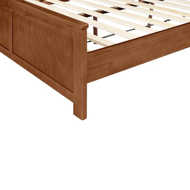 Winston Wooden Platform Bed in Cherry, King with 2 Nightstands, WALNUT, alternate image number 5
