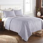 Seersucker Blue/White Stripe Design 6-in-1 Quilt Set, , alternate image number null
