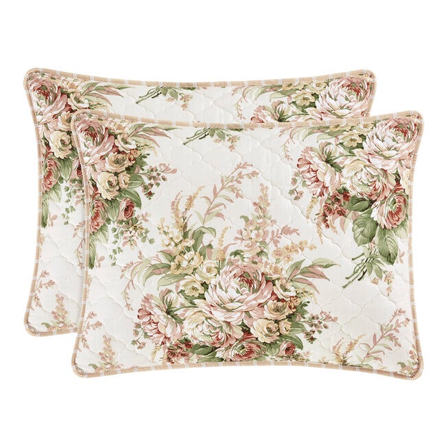 Estelle Coral 3 Piece Quilt Set, CORAL, alternate image number null