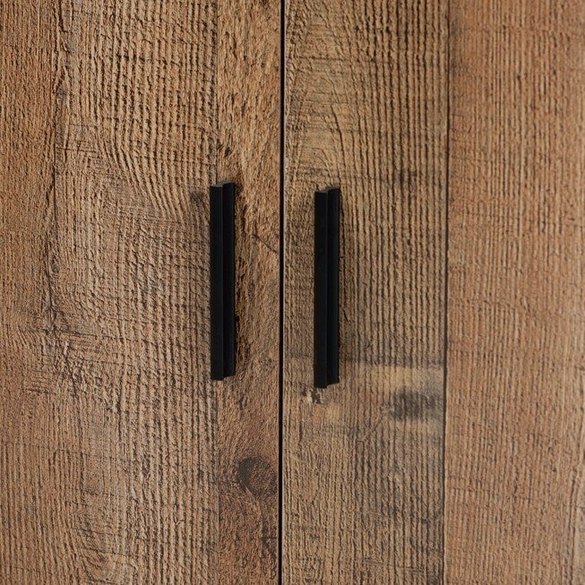 Cyrille Farmhouse Rustic Wood 2-Door Shoe Cabinet Furniture, , alternate image number 4