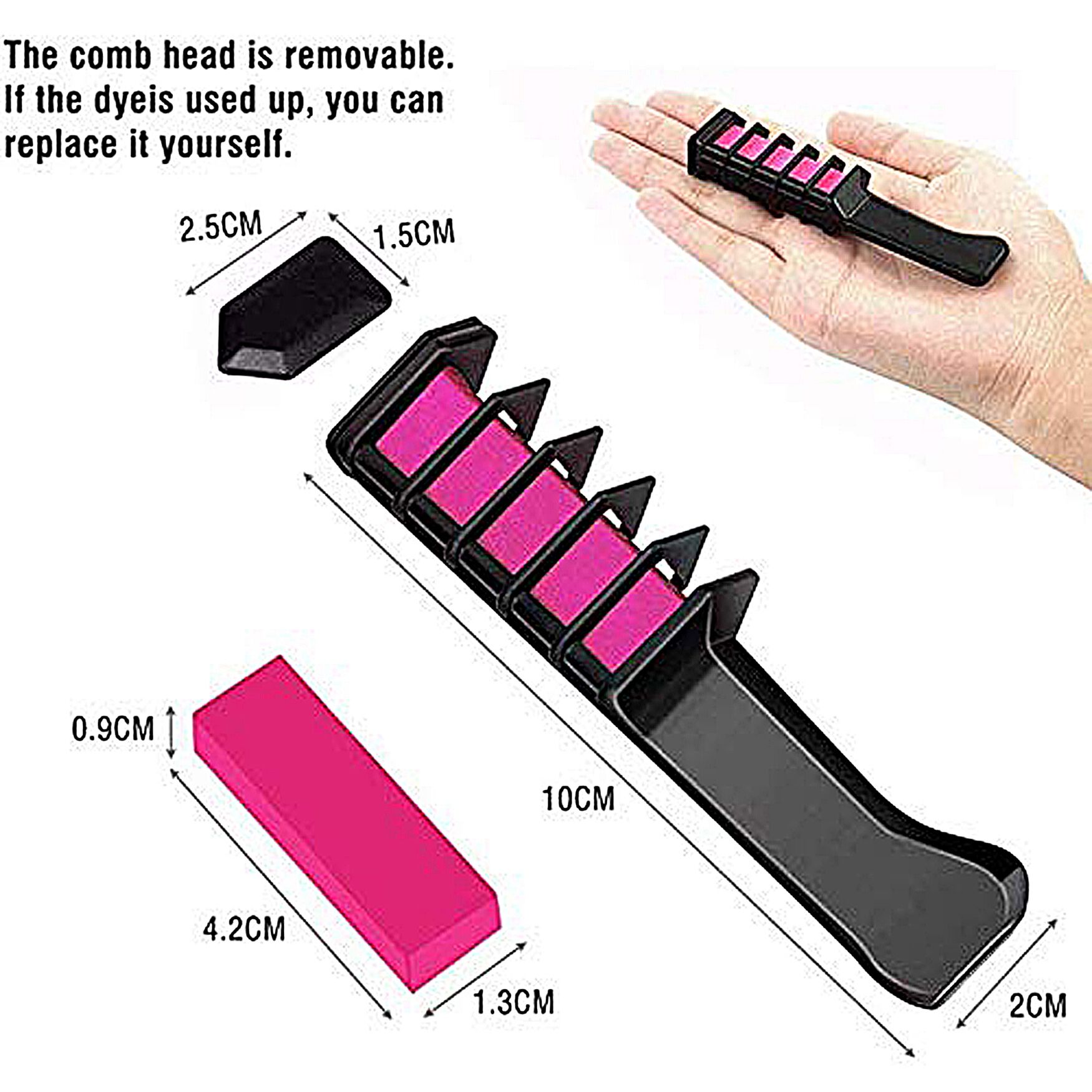 Temporary Hair Color Chalk Beauty Tools, , on-hover image number 1