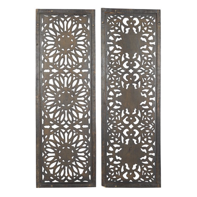 Set Of 2 Brown Wood Traditional Wall Décor, , alternate image number 3