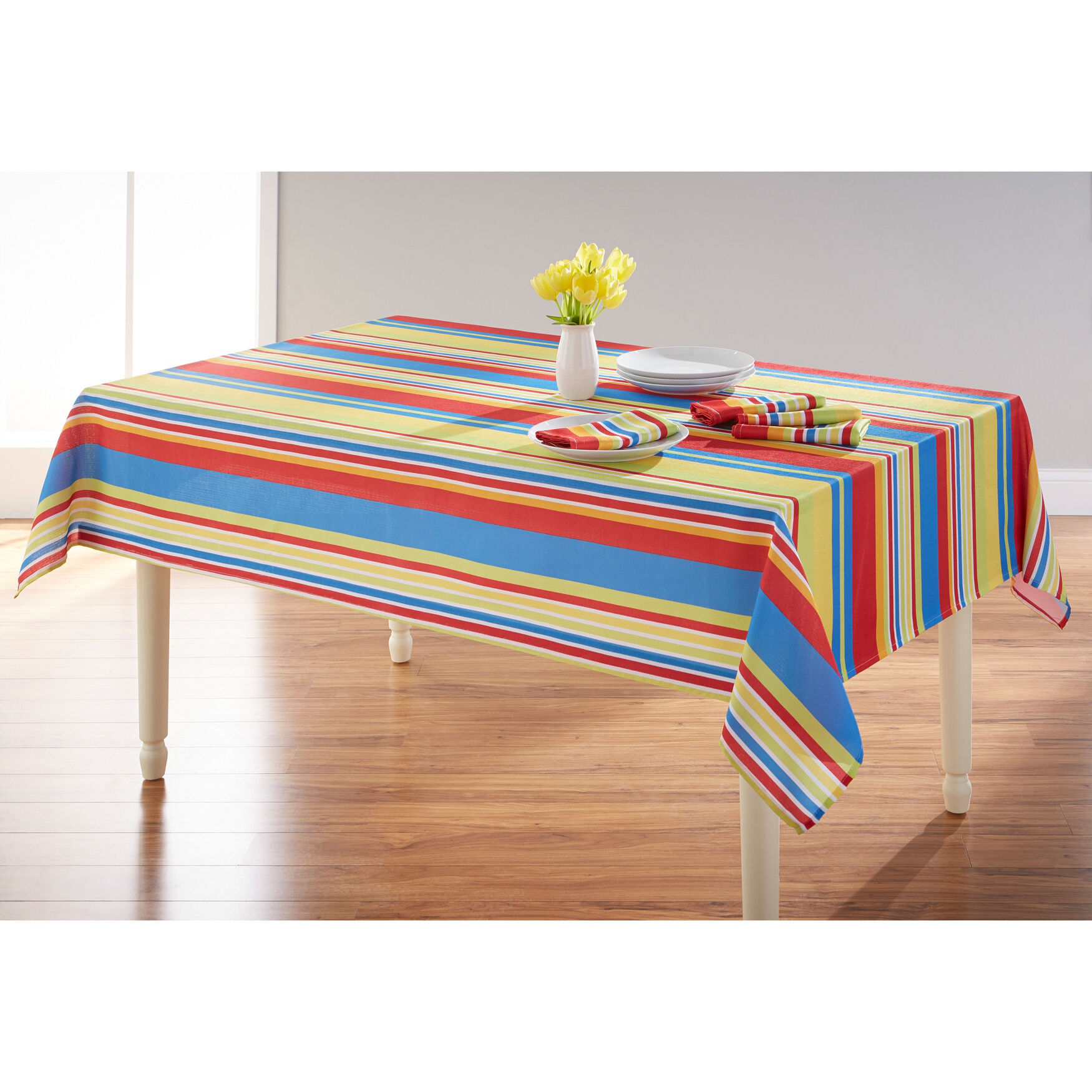 Tablecloth Checkered Style Polyester Table Cloth Spillproof Wrinkle Resistant Sh 