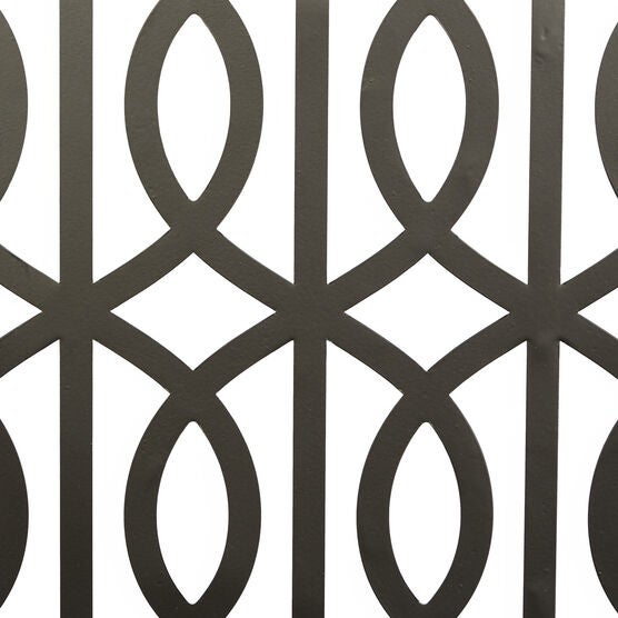 Set Of 4 Black Wood Contemporary Wall Decor, , alternate image number null