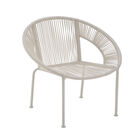 White Metal Contemporary Outdoor Chair, , alternate image number 3