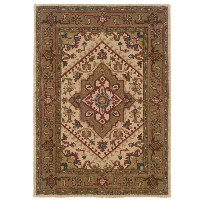 Trio Traditional Ivory 5'X7' Area Rug | Brylane Home